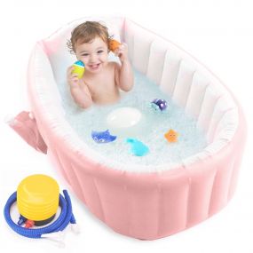 Baybee Sansa Baby Bathtub With Inflator Pump with BPA Free European Standard PVC Materials