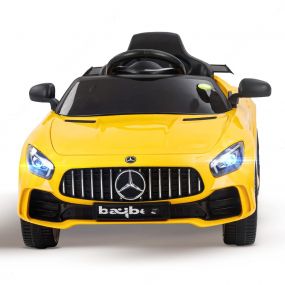 Baybee Spyder Rechargeable Battery Operated Ride On Toy Car for Kids Baby, Electric Vehicle With Bluetooth, Usb Port, Aux,12V Battery 2 Motors for Boys Girls 2 To 5 Years (Yellow)