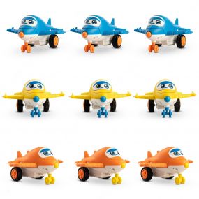 Baybee 2 in 1 Transformer Robot Car Toys for Kids with 360° Rotation, Friction Powered Car Toys Vehicle Playset for Kids, Push & Go Toys | Racing Cars for Kids (Transformer Planes Pack of 9)
