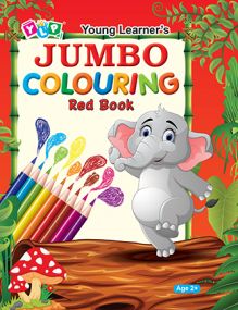 Jumbo Colouring Red Book