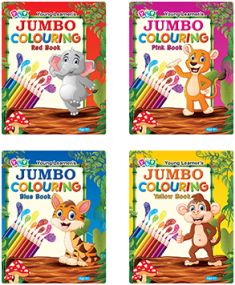 Jumbo Colouring Books (4 Titles)