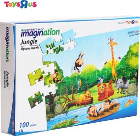 Universe of Imagination Jungle Jigsaw Puzzle for Kids 4+ Years (100 Pieces)