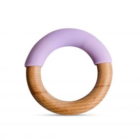 Little Rawr Wood And Silicone Simple Ring | Kitty | Purple
