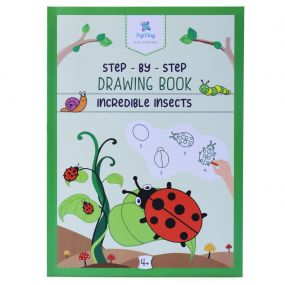 PepPlay PepPlay Step by Step Drawing Book - Incredible Insects