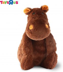 Animal Alley 40 cm Brown Hippo Soft Toy for 12 to 24 Months Kids