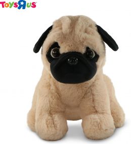 Animal Alley 36 cm Brown Pug Soft Toy for 12 to 24 Months Kids