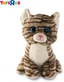 Animal Alley Cat Soft Toys for Kids - 25 cm (Grey)