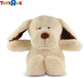 Animal Alley 40 cm Grey Dog Soft Toys for Kids (Premium Polyester Fabric)