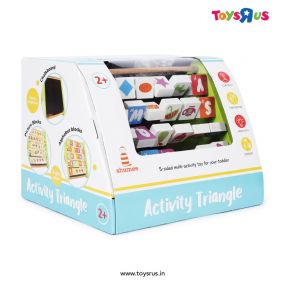 Shumee Wooden Activity Triangle with 5-Sided Multi-Activity Toy