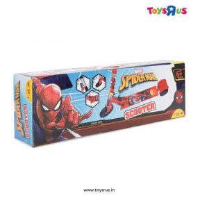 Toyzone Spider-Man 3 Wheel Foldable Scooter Square for Kids 6 Years+