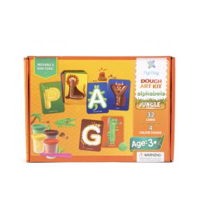 Pepplay Dough Art Kit - Alphabets Jungle Theme -2 - 5 Years