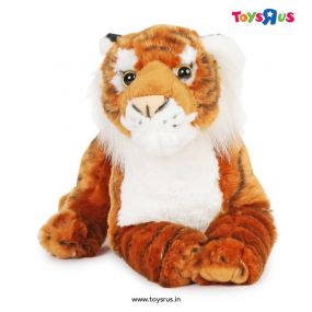 Wild Republic Laying Cuddlekin Tiger 30 cm Plush Soft Toy for Kids