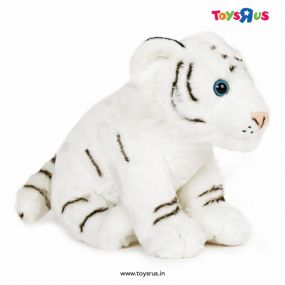 Wild Republic Tiger White Cub Plush Toy For Kids 12 Inches