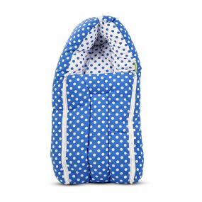 Baybee 3 in 1 Cotton Bed Cum Carry Bed Baby Sleeping Bag Infant Portable Bassinet, for Sleeping 0-6M (Blue)