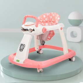 Baybee Pro 2 In1 Twist Baby Walker with 3 Position Adjustable Height, Baby Toys and Music - Variant 2