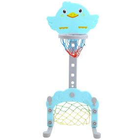Baybee Multi Activity Sports Basketball for Kids/Outdoor & Indoor Games for Kids/Adjustable Basketball Set Toys With Ball/Multicolor Toys Kids Basket Ball for Babies (Penguin)