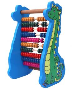 Toyshine Dinosaur Wooden Abacus And Learning Play Center | Multicolour X 1