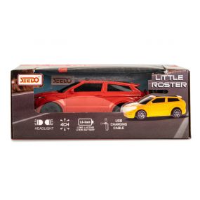 Baybee Little Roster 1:24 Scale Rechargeable Remote Control Car for Kids, Stunt RC Cars with Full Function, 2.4G Remote| Racing Remote Cars | Remote Control Car Toys for Kids 5+Years Boy Girl (Red)