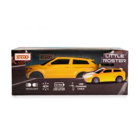 Baybee Little Roster 1:24 Scale Rechargeable Remote Control Car for Kids, Stunt RC Cars with Full Function, 2.4G Remote| Racing Remote Cars | Remote Control Car Toys for Kids 5+Years Boy Girl (Yellow)