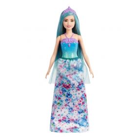 ​Barbie™ Dreamtopia Princess Doll (Petite, Turquoise Hair), with Sparkly Bodice, Princess Skirt and Tiara, Toy for Kids Ages 3 Years Old and Up