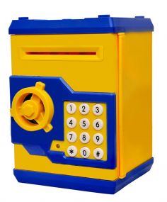 Toyshine Piggy Bank Money Box with Electronic Lock, ATM Machine, Yellow