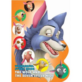 Wonderful Story Board book- The Wolf and the Seven Little Kids : Children Story Books Board Book By Dreamland Publications-Age 2 to 5 years