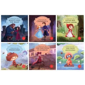 Wonder House Books 5 Minutes Fairy Tales Book set: Giftset of 6 Board Books for Children (Abridged And Retold)
