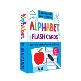 Flash Cards Alphabet - 30 Double Sided Wipe Clean Flash Cards for Kids (With Free Pen) : Children Early Learning Flash Cards By Dreamland Publications-Age 2 to 5 years