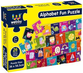 Webby Alphabets Floor Puzzle, 26 Piece, Multicolour for Kids 3+ Years