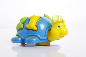 Chanak Bump & Go Turtle Toy, Bump & Go Turtle With Sound & Lighting, 360° Rotation Turtle Toy For Kids
