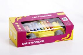 Aditi Toys Car Xylophone for Kids, Plastic Car Xylophone with 8 Metal Nodes, Xylophone Toy Car for Kids