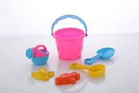Aditi Toys Plastic Beach Toy Set for Kids 6pcs, Sand Castle Building Set for Kids