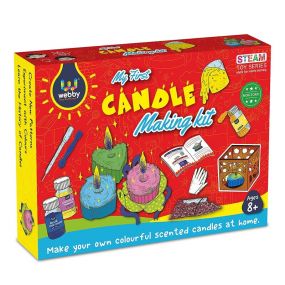 Webby DIY Candle Making Kit, STEAM Learner, Educational & Learning Activity Toy Kit for Kids 8+ Years