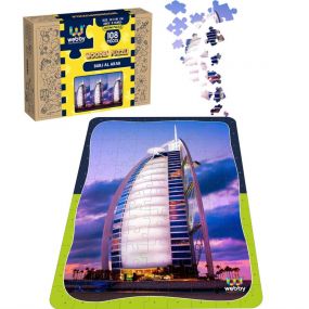Webby Burj Al Arab Wooden Jigsaw Puzzle, 108 Pieces for Kids 4 Years+