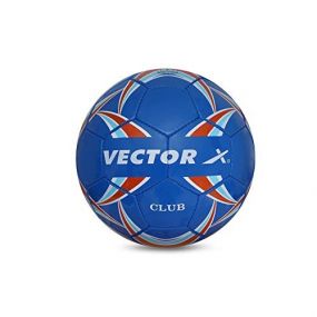 Vector X Club Football for Practice (Blue-Red-Sky) Size 3