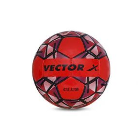 Vector X Club Football for Practice (Red-Black) Size 4