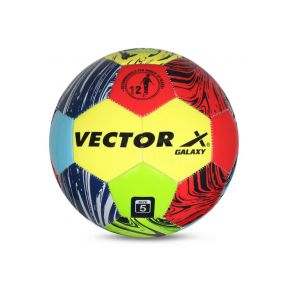 Vector X Galaxy Machine Stitched Practice Football | Match | Sports | Practice | 32 Panel | Multicolor|