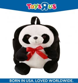 Animal Alley FullBody Black Panda Cartoon School Bag for 2 to 5 Years Kid Girls/Boys Backpack (Black, 4 L)