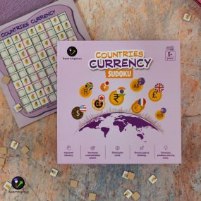 Countries Currency MDF Sudoku for Kids 6-8 years old