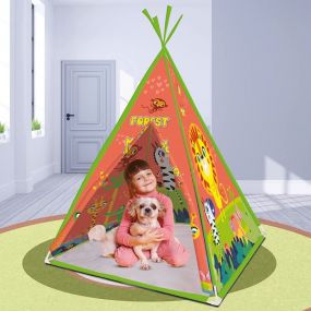 Webby Magical Forest Teepee Play Tent House for Kids for Kids 3+ Years
