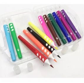 MUREN Marker Pens for Coloring Books, Fine Tip Coloring 12 Colours Marker & Brush Pen Set for Journaling Note Taking Writing Planning Art Project-Multicolor