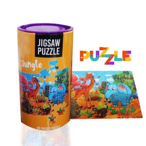 MUREN Mini Jigsaw Puzzles Jungle Theme for Kids Play & Learn, Creativity, Memory Building, Fun Mind Games  (40 Pieces) - Multicolor