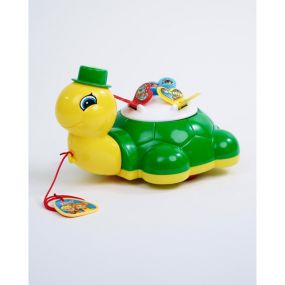 Turtle and Butterfly Pull Along Toy for Kids Age 18+ months