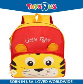 Animal Alley LittleTiger Cartoon School Bag for 2 to 5 Years Kids Girls/BoysPU meterial Backpack (Red, 4 L)