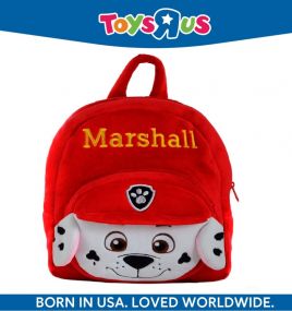 Animal Alley Red Marshal Cartoon School Bag for 2 to 5 Years Kids Girls/Boys Backpack (Red, 4 L)