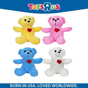 Animal Alley Huggable Lovable Soft Toy Teddy Bear 18cm Pack of 4