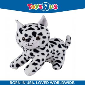 Animal Alley Huggable Lovable Soft Toy Dalmation Cat 20cm Black and White