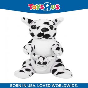 Animal Alley Huggable Lovable Soft Toy Dalmation Kangaroo 20cm Black and White
