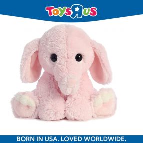 Animal Alley Huggable Lovable Soft Toy Alexa Elephant 25cm Pink