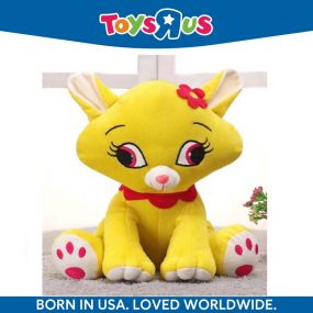 Animal Alley Huggable Lovable Soft Toy Adorable Cat 25cm Yellow